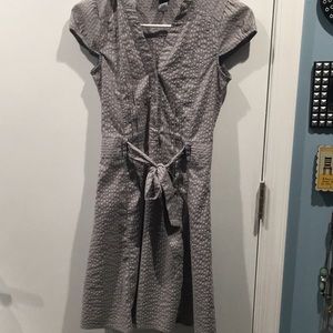 H&M Gray Pin Striped Dress
